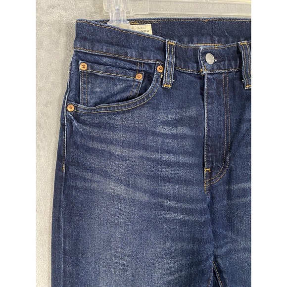 Levis 512 Jeans Mens 31x32Dark Blue Slim Taper Stretch Denim Hipster Preppy Work - Picture 4 of 13